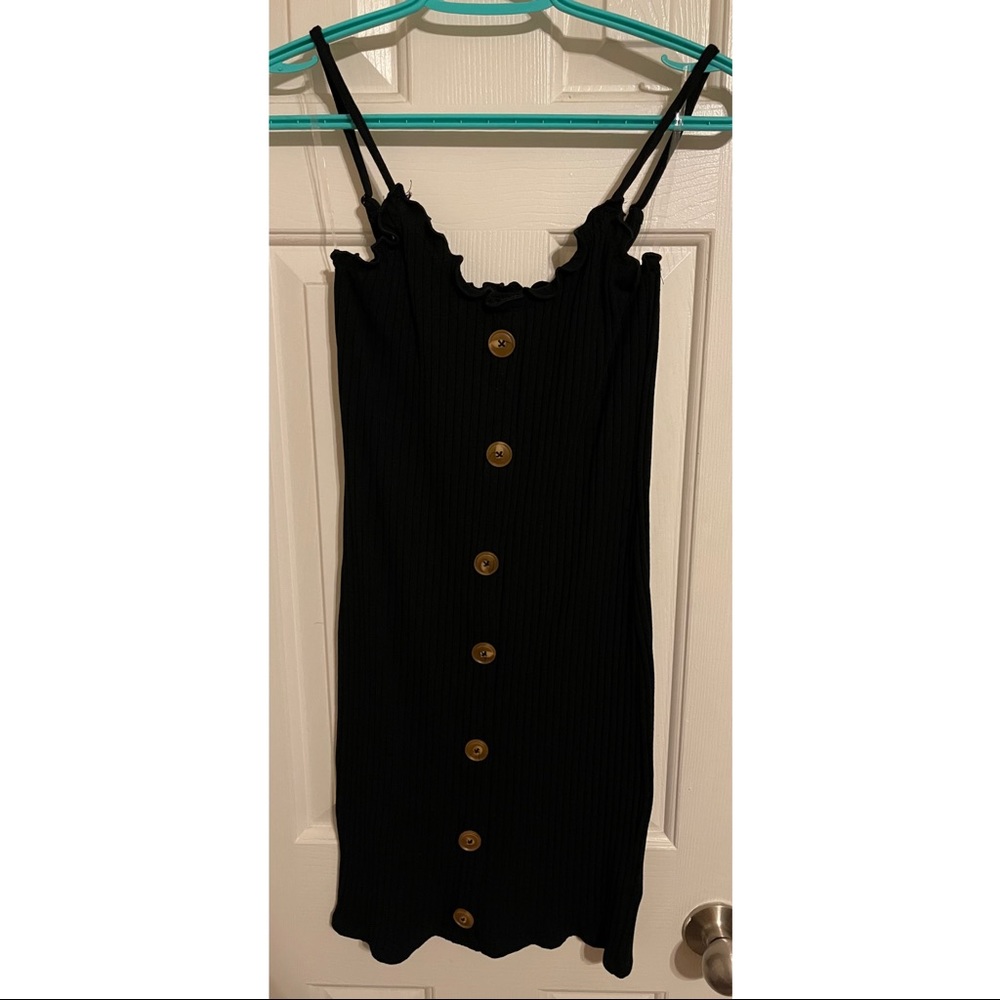 Black strap dress